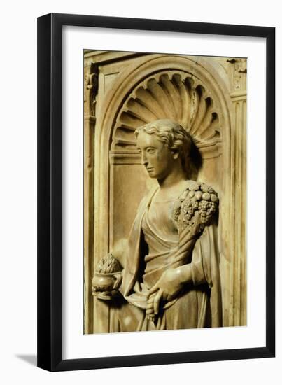 Italy, Florence, San Giovanni Baptistery, One of Three Theological Virtues-null-Framed Giclee Print
