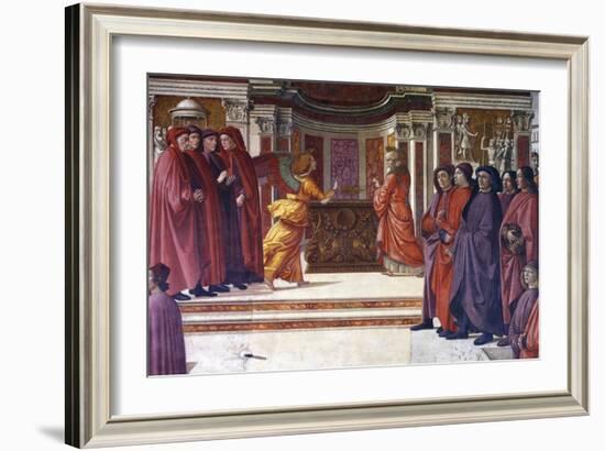 Italy, Florence, Santa Maria Novella, Main Chapel or Tornabuoni Chapel-Domenico Ghirlandaio-Framed Giclee Print