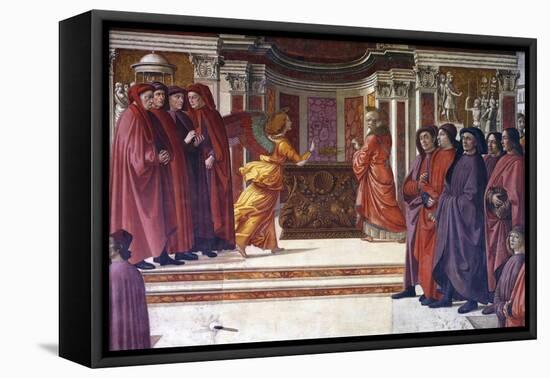 Italy, Florence, Santa Maria Novella, Main Chapel or Tornabuoni Chapel-Domenico Ghirlandaio-Framed Stretched Canvas