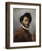 Italy, Florence, Self-Portrait at Age 29, 1854-null-Framed Giclee Print