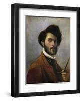 Italy, Florence, Self-Portrait at Age 29, 1854-null-Framed Giclee Print