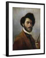 Italy, Florence, Self-Portrait at Age 29, 1854-null-Framed Giclee Print