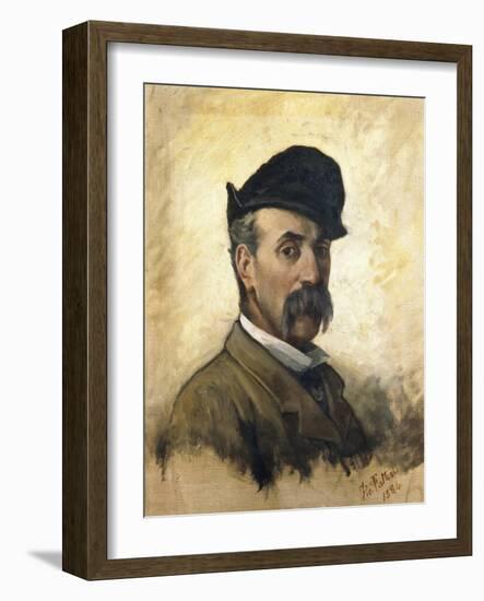 Italy, Florence, Self-Portrait at Age 59, 1884-null-Framed Giclee Print