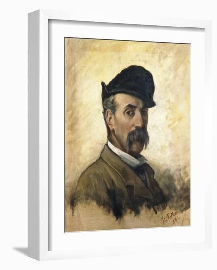 Italy, Florence, Self-Portrait at Age 59, 1884-null-Framed Giclee Print