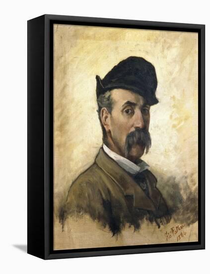 Italy, Florence, Self-Portrait at Age 59, 1884-null-Framed Stretched Canvas