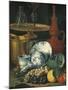 Italy Florence, Still Life with Crockery, Glassware and Fruit-null-Mounted Giclee Print