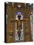 Italy, Florence. The Crucifix by Giotto in the Nave of the Church of Santa Maria Novelle.-Julie Eggers-Stretched Canvas