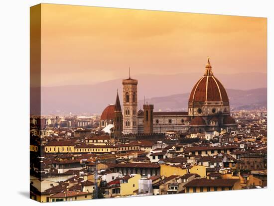 Italy, Florence, Tuscany, Western Europe, 'Duomo' Designed by Famed Italian Architect Brunelleschi,-Ken Scicluna-Stretched Canvas