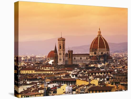 Italy, Florence, Tuscany, Western Europe, 'Duomo' Designed by Famed Italian Architect Brunelleschi,-Ken Scicluna-Stretched Canvas