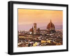 Italy, Florence, Tuscany, Western Europe, 'Duomo' Designed by Famed Italian Architect Brunelleschi,-Ken Scicluna-Framed Photographic Print