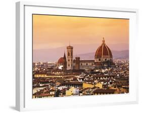 Italy, Florence, Tuscany, Western Europe, 'Duomo' Designed by Famed Italian Architect Brunelleschi,-Ken Scicluna-Framed Photographic Print