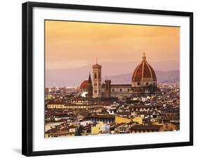 Italy, Florence, Tuscany, Western Europe, 'Duomo' Designed by Famed Italian Architect Brunelleschi,-Ken Scicluna-Framed Photographic Print