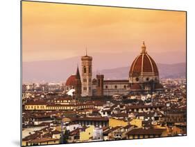 Italy, Florence, Tuscany, Western Europe, 'Duomo' Designed by Famed Italian Architect Brunelleschi,-Ken Scicluna-Mounted Photographic Print