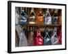 Italy, Florence, Tuscany, Western Europe, Leather Goods on Display-Ken Scicluna-Framed Photographic Print