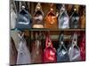 Italy, Florence, Tuscany, Western Europe, Leather Goods on Display-Ken Scicluna-Mounted Photographic Print