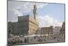 Italy, Florence, View of Piazza Della Signoria-null-Mounted Giclee Print