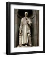 Italy, Florence, Western Europe, Statue of Niccolo Machiavelli Mostly known for Writing 'The Prince-Ken Scicluna-Framed Photographic Print