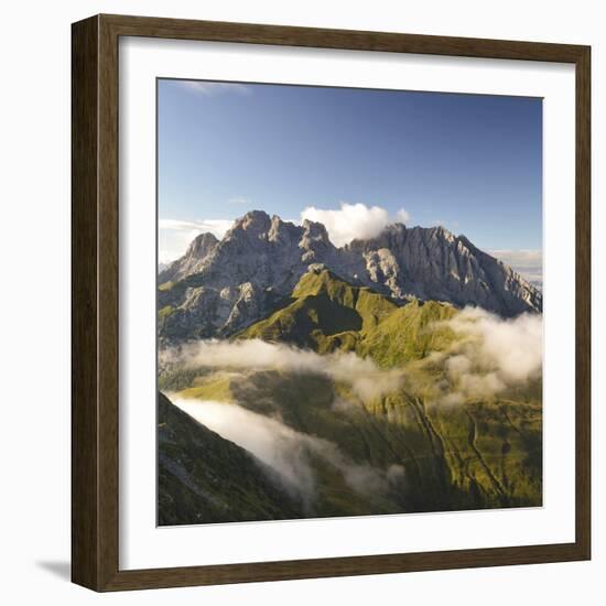 Italy, Friuli-Venezia Giulia, Carnia, View from the Summit-Gabriele Bano-Framed Photographic Print