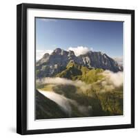 Italy, Friuli-Venezia Giulia, Carnia, View from the Summit-Gabriele Bano-Framed Photographic Print