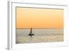 Italy, Friuli Venezia Giulia, Trieste, Boat at Sunset-Andrea Pavan-Framed Photographic Print