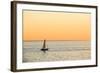 Italy, Friuli Venezia Giulia, Trieste, Boat at Sunset-Andrea Pavan-Framed Photographic Print