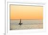 Italy, Friuli Venezia Giulia, Trieste, Boat at Sunset-Andrea Pavan-Framed Photographic Print