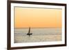 Italy, Friuli Venezia Giulia, Trieste, Boat at Sunset-Andrea Pavan-Framed Photographic Print