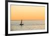 Italy, Friuli Venezia Giulia, Trieste, Boat at Sunset-Andrea Pavan-Framed Photographic Print