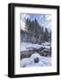 Italy, Friuli-Venezia Giulia, Winter River and Forest-Anne Maenurm-Framed Photographic Print