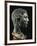 Italy, Friuli-Venezia Giulia, Zuglio, Male Head, Bronze-null-Framed Giclee Print