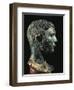 Italy, Friuli-Venezia Giulia, Zuglio, Male Head, Bronze-null-Framed Giclee Print