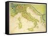 Italy, from an Atlas of the World in 33 Maps, Venice, 1st September 1553-Battista Agnese-Framed Stretched Canvas