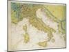 Italy, from Atlas of the World in Thirty-Three Maps, 1553-Battista Agnese-Mounted Giclee Print