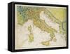 Italy, from Atlas of the World in Thirty-Three Maps, 1553-Battista Agnese-Framed Stretched Canvas