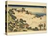 Italy, Genoa, Cherry Blossoms in Yoshino-Katsushika Hokusai-Stretched Canvas