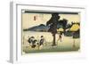 Italy, Genoa, Night Landscape-Ando Hiroshige-Framed Giclee Print