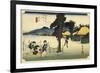 Italy, Genoa, Night Landscape-Ando Hiroshige-Framed Giclee Print