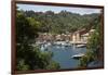 Italy, Genoa province, Portofino. Fishing village on the Ligurian Sea, overlooking harbor-Alan Klehr-Framed Photographic Print