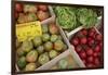 Italy, Genoa Province, Rapallo. Fresh produce in outdoor market-Alan Klehr-Framed Photographic Print