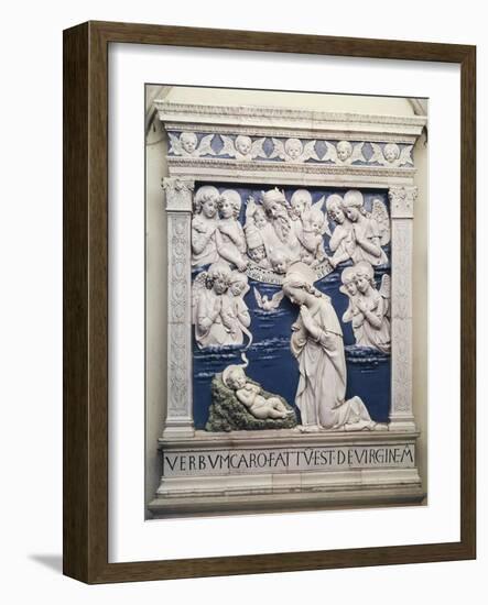 Italy, Greater Church of La Verna, Adoration of Child-Andrea Della Robbia-Framed Giclee Print
