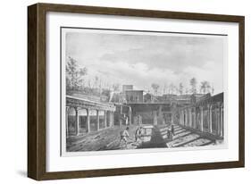 Italy, History of Archaeology, Excavations in the Peristyle of the House of Argus-null-Framed Giclee Print
