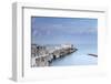 Italy, Italia. Apulia, Puglia, Foggia district. Gargano, Vieste. Old town and Punta di San Francesc-Francesco Iacobelli-Framed Photographic Print