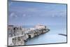 Italy, Italia. Apulia, Puglia, Foggia district. Gargano, Vieste. Old town and Punta di San Francesc-Francesco Iacobelli-Mounted Photographic Print