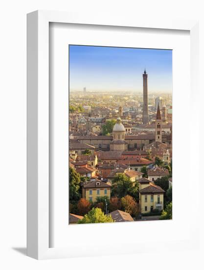 Italy, Italia. Emilia-Romagna, Bologna district, Bologna. Skyline of the city.-Francesco Iacobelli-Framed Photographic Print