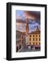 Italy, Italia; Emilia-Romagna; Modena district. Modena. Piazza Grande, the Bell Tower of the Cathed-Francesco Iacobelli-Framed Photographic Print