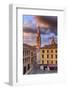 Italy, Italia; Emilia-Romagna; Modena district. Modena. Piazza Grande, the Bell Tower of the Cathed-Francesco Iacobelli-Framed Photographic Print