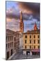 Italy, Italia; Emilia-Romagna; Modena district. Modena. Piazza Grande, the Bell Tower of the Cathed-Francesco Iacobelli-Mounted Premium Photographic Print