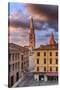 Italy, Italia; Emilia-Romagna; Modena district. Modena. Piazza Grande, the Bell Tower of the Cathed-Francesco Iacobelli-Stretched Canvas