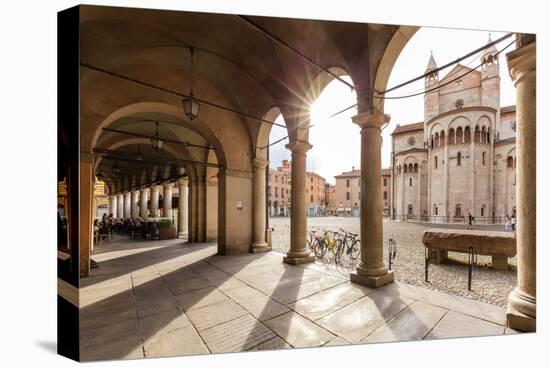 Italy, Italia; Emilia-Romagna; Modena district. Modena. Piazza Grande, the Cathedral (UNESCO World-Francesco Iacobelli-Stretched Canvas