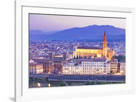 Italy, Italia. Tuscany, Toscana. Firenze District. Florence, Firenze. Basilica Di Santa Croce-Francesco Iacobelli-Framed Photographic Print